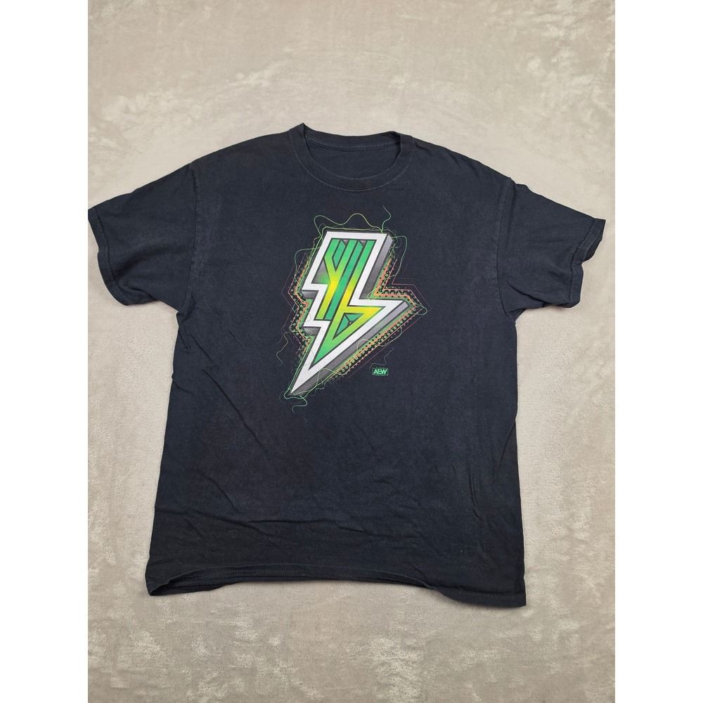 All Elite Wrestling AEW Young Bucks T-Shirt Mens L Black Tee Short Sleeve